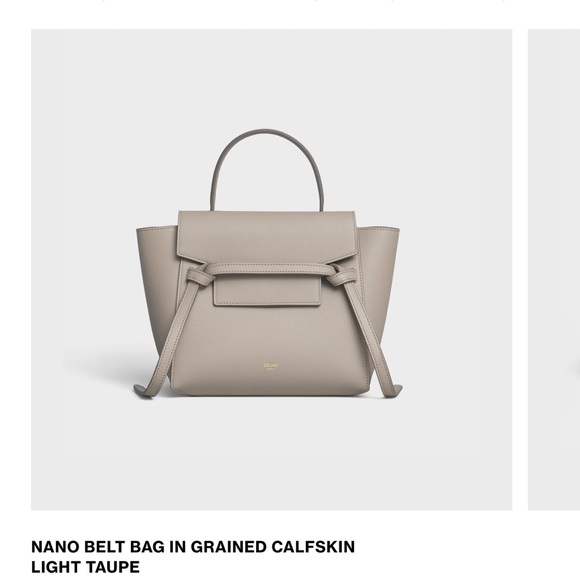 Celine Handbags - NANO BELT BAG IN GRAINED CALFSKIN